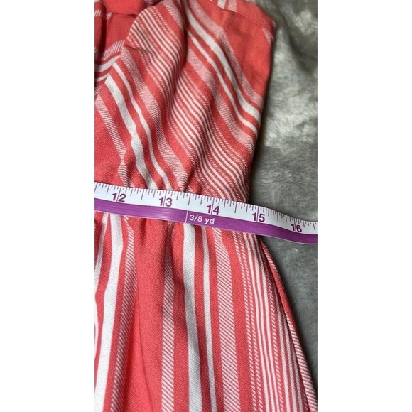 Bobbie Brooks Womens Size Small Sundress Pink White Striped Grannycore Beachy - Picture 10 of 10